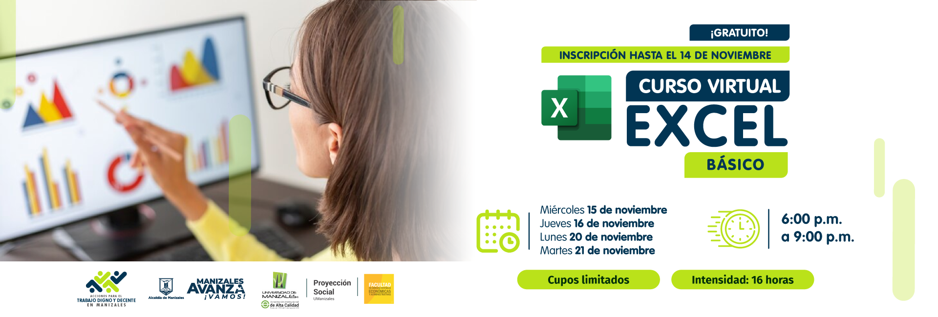 Curso de Excel virtual 16 horas